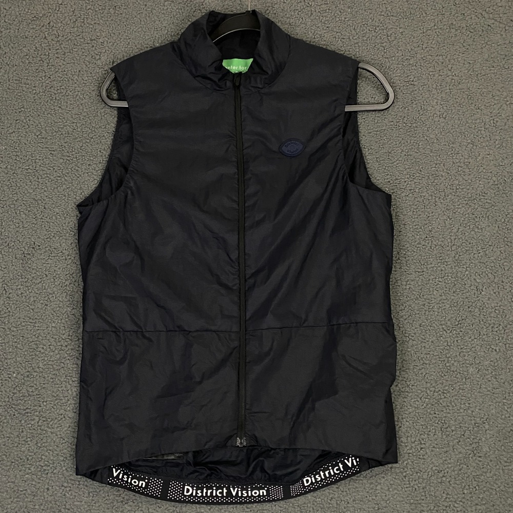 District Vision Vest Womens Medium Black Ultra Lightweight Windbreaker Runnging